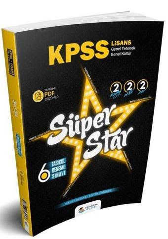 KPSS Genel Yetenek Genel Kültür 6 Deneme - Kolektif  - Akademi Denizi