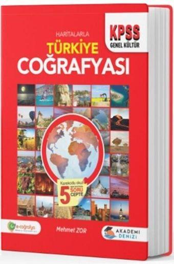 KPSS Haritalarla Türkiye Coğrafyası - Kolektif  - Akademi Denizi