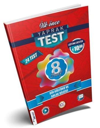 8. Sınıf  Din Kültürü ve Ahlak Bilgisi Yaprak Test - Kolektif  - İlk Önce Yayınları