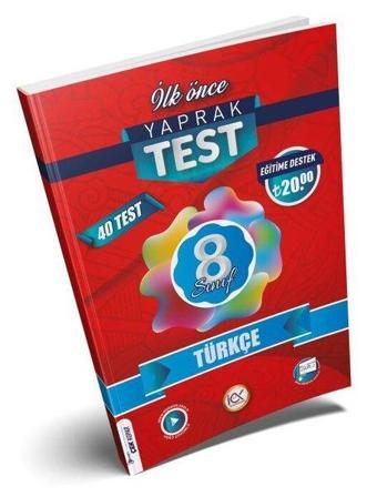 8. Sınıf Türkçe Yaprak Test - Kolektif  - İlk Önce Yayınları