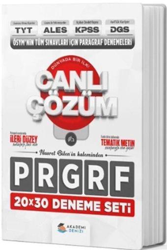 TYT - AYT ALES KPSS DGS Paragraf Deneme Seti - Kolektif  - Akademi Denizi