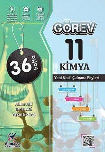 11. Sınıf Kimya Görev Yeni Nesil Çalışma Föyleri 36 Hafta - Alime Arı - Armada Yayınları