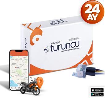 TURUNCU MOTOSİKLET TAKİP CİHAZI ( 24 AYLIK ) + BLOKAJ KITI