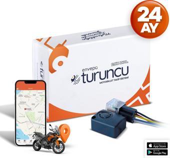 TURUNCU MOTOSİKLET TAKİP CİHAZI ( 24 AYLIK ) + BUZZER