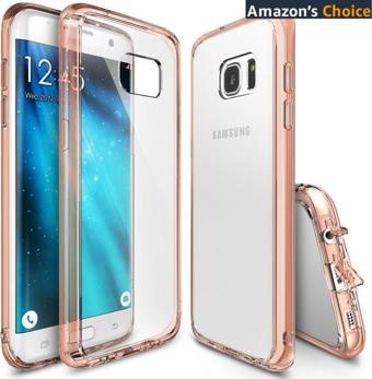 Ringke Fusion Galaxy S7 Edge ile Uyumlu Kılıf Rose Gold