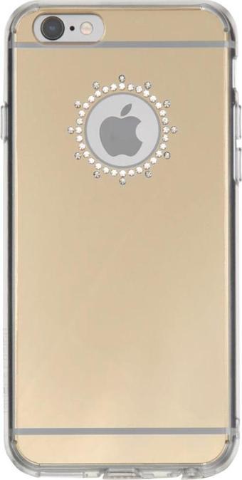 Ringke Noble Mirror iPhone 6s/ 6 ile Uyumlu Taşlı ve Aynalı Kılıf Royal Gold