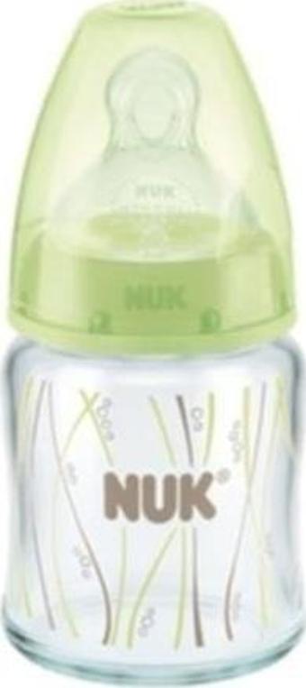 Nuk FC Silikon Emzikli First Choice Cam Biberon Yeşil 120 Ml - Yeşil