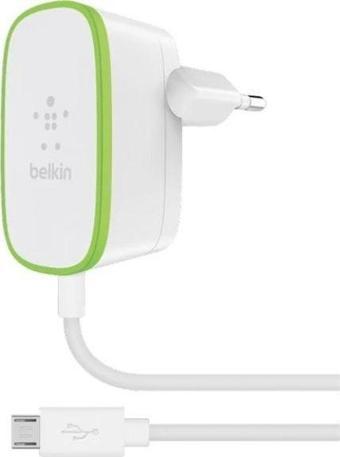 Belkin 12Watt Micro USB Şarj Aleti Sabit Kablolu - Beyaz