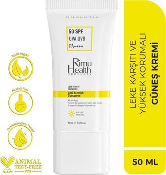 Rimu Health Products	 Lekeli Ciltler Için Cilt Tonu Eşitleyici 50 Spf Güneş Kremi