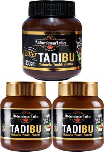 Tadıbu BİTTER Kakaolu Fındık Ezmesi 330 GR + Tadıbu Kakaolu Fındık Ezmesi 330 GR X 2 Adet 