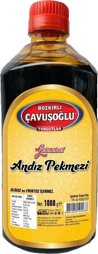 Bozkırlı Çavuşoğlu Andız Pekmezi 1000 gr