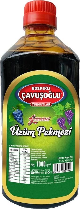 Bozkırlı Çavuşoğlu Üzüm Pekmezi 1000 gr