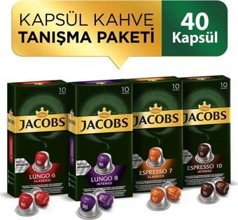 Jacobs Kapsül Kahve Tanışma Paketi 40'lı ( Nespresso Uyumlu Alüminyum Kapsül Kahve )