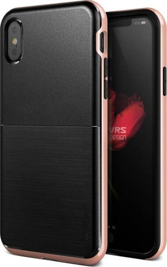 VRS Design iPhone X ile Uyumlu High Pro Shield Kılıf Rose Gold