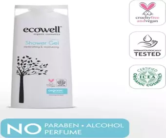 Ecowell Duş Jeli Organik & Vegan Arındırıcı Tazeleyici Hipoalerjenik Argan Mucizesi 300 ml