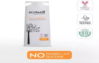 Ecowell Saç Bakım Kremi Organik & Vegan Yıpranmış Saçlar için Onarıcı ve Kolay Tarama 300 ml