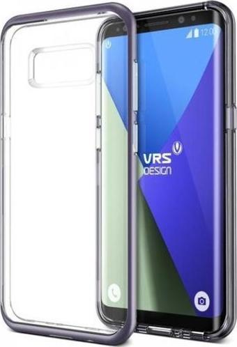 VRS Galaxy S8 Plus ile Uyumlu Crystal Bumper Kılıf Orchid Gray