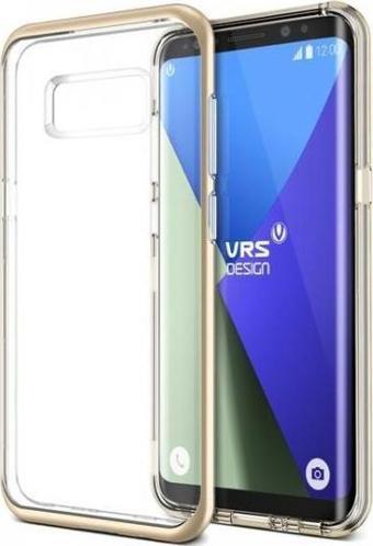 VRS Galaxy S8 Plus ile Uyumlu Crystal Bumper Kılıf Shine Gold