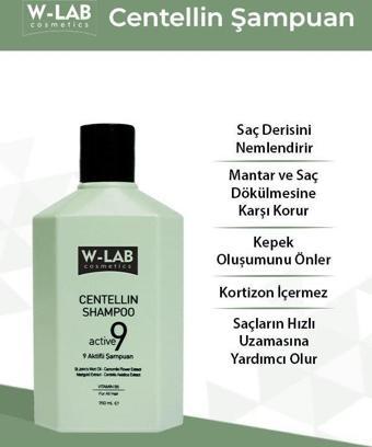 W-Lab Centellin 9 Aktifli Şampuan 250 ML