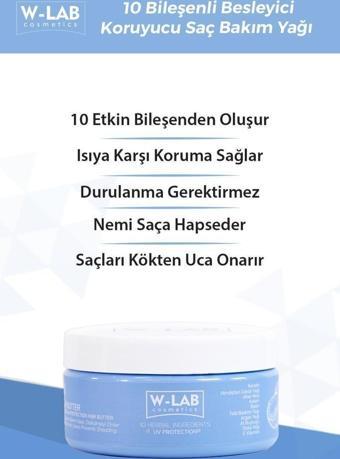 W-Lab Kozmetik 10 Bileşenli Besleyici Koruyucu Saç Bakım Yağı 250 ML