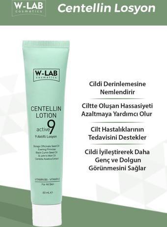 W-Lab Kozmetik Centellin 9 Aktifli Losyon 50 ML