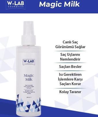 W-Lab Kozmetik Magic Milk Proteinli Saç Bakım Sütü 200 ML