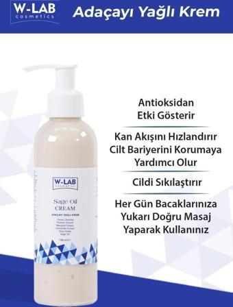 W-Lab Kozmetik Sage Oil Adaçayı Yağlı Krem 190 ML