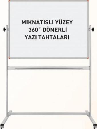 Panda Mıknatıslı Yüzey 360° Dönerli Tekerlekli Yazı Tahtası PAN 570 Beyaz 90x120 cm