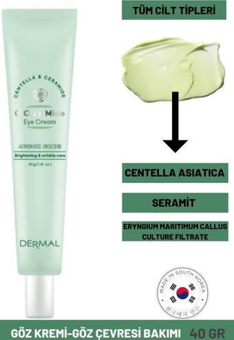 Dermal CICA x Mide Centella Asiatica ve Seramid Özlü Eye Cream Göz Çevresi Kremi 40GR