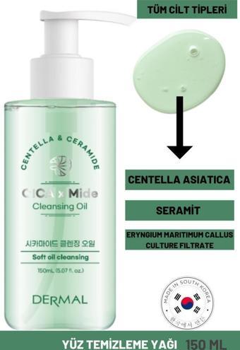 Dermal CICA x Mide Cleanser Oil Centella Asiatica ve Seramid Özlü Temizleme Yağı 150 ML