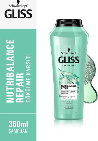 Gliss Nutribalance Saç Bakım Şampuanı 360 ml