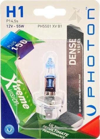 Photon H1 12V 55W EXTREME VISION +%150 FAZLA IŞIK (TEKLİ BLİSTER)