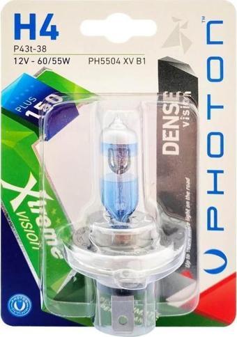 Photon H4 12V 60/55W EXTREME VISION + %150 FAZLA IŞIK (TEKLİ BLİSTER)