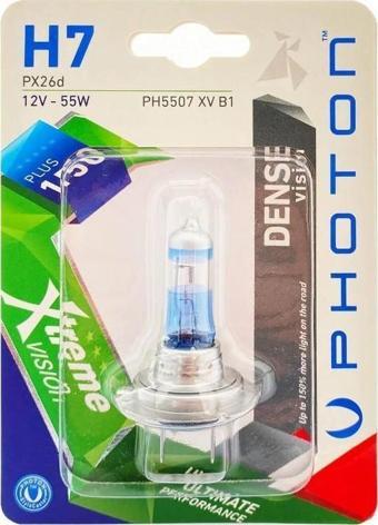 Photon H7 12W 55W XTREME VISION +%150 FAZLA IŞIK (TEKLİ BLİSTER)
