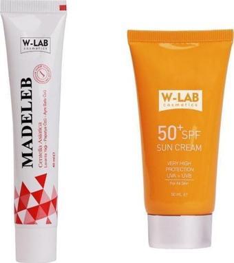 W Lab Madeleb Krem + W Lab Güneş Koruyucu Krem Set