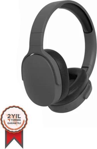 Torima P2961 Koyu Gri Kulak Üstü Kablosuz Bluetooth Kulaklık Koyu Gri