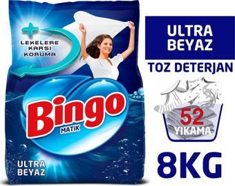 Matik Toz Çamaşır Deterjanı 4 Kg Ultra Beyaz 2'li