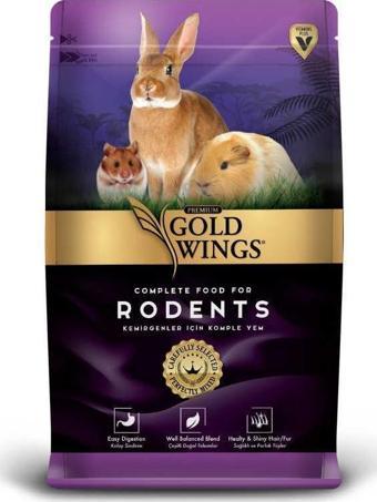 Gold Wings Premium Tavşan Hamster Kemirgen Yemi 1 Kg x 6 Adet