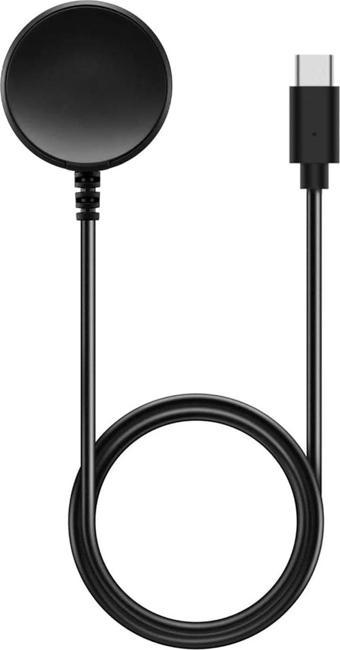 Microsonic Samsung Galaxy Watch 6 44mm Manyetik Type-C Şarj Kablosu Siyah