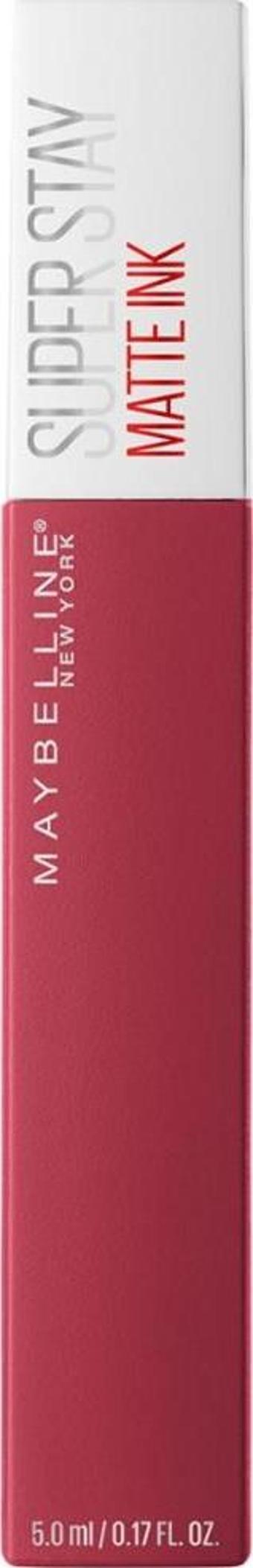 Maybelline New York Super Stay Matte Ink Unnude Likit Mat Ruj - 80 Ruler - Kırmızı/Pembe