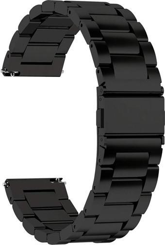 Microsonic Garmin Vivoactive 5 Metal Stainless Steel Kordon Siyah