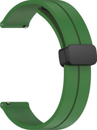 Microsonic Huawei Watch GT 3 Pro Titanium Kordon Ribbon Line Yeşil