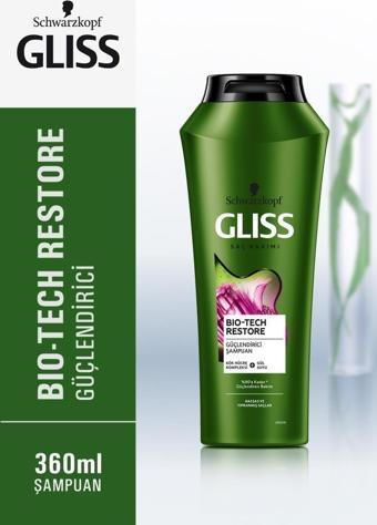 Schwarzkopf Gliss Bio-Tech Güçlendirici Saç Bakım Şampuanı 360 ML