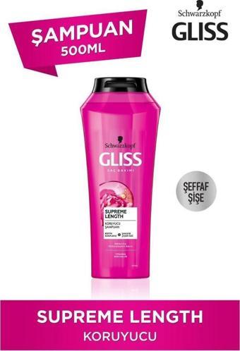 Schwarzkopf Gliss Supreme Length Saç Bakım Şampuanı 500 ML