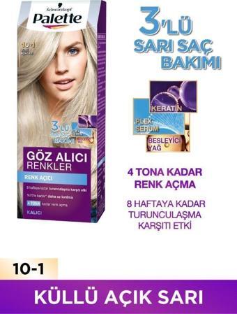 Palette Göz Alıcı Renkler 10-1 Küllü Açık Sarı