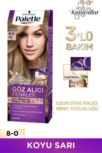 Palette Göz Alıcı Renkler 8-0 Koyu Sarı