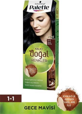 Palette Kalıcı Doğal Renkler 1-1 Gece Mavisi