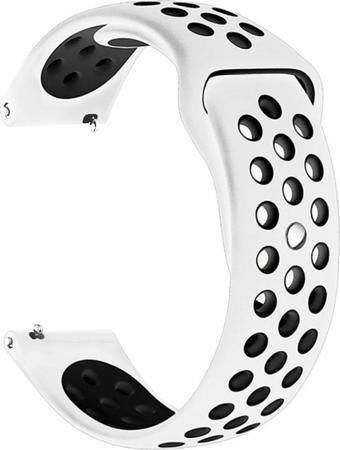 Microsonic Honor Watch GS Pro Rainbow Gently Band Kordon Beyaz Siyah