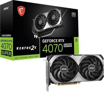 MSI GeForce RTX 4070 SUPER Ventus 2X OC 12GB GDDR6X 192 Bit DLSS 3 Ekran kartı