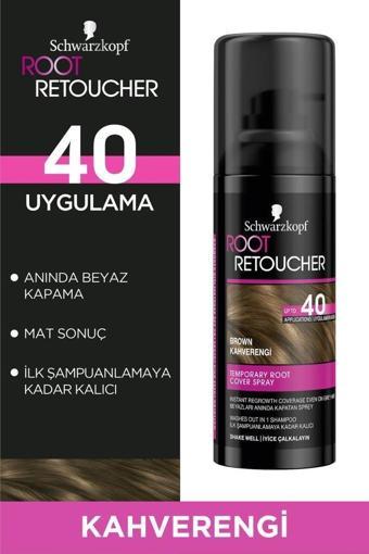 Schwarzkopf Root Retoucher Beyazları Anında Kapatan Sprey Boya Kaherengi 120 ml 